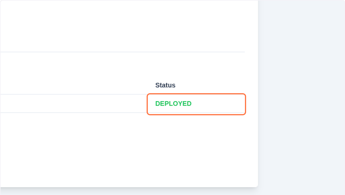 Application deployed