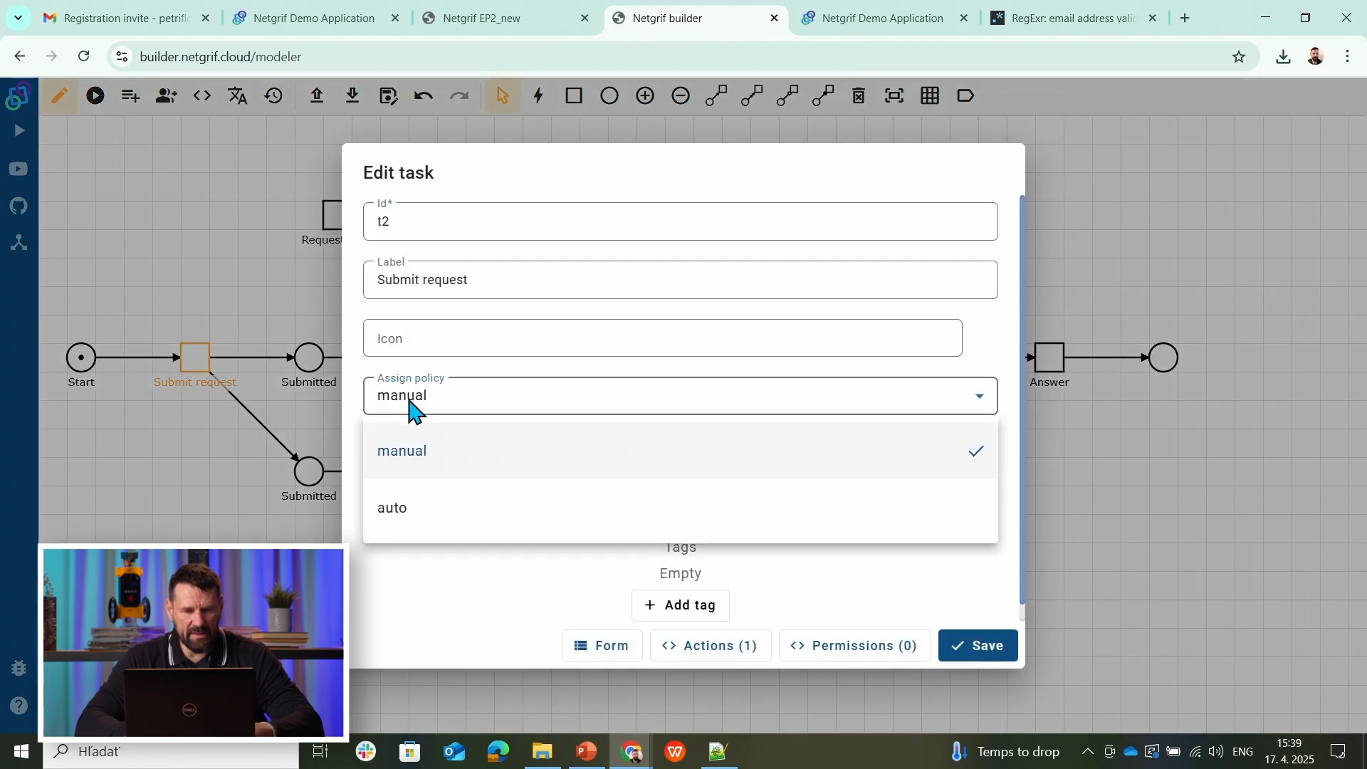 Setting assign policy to auto