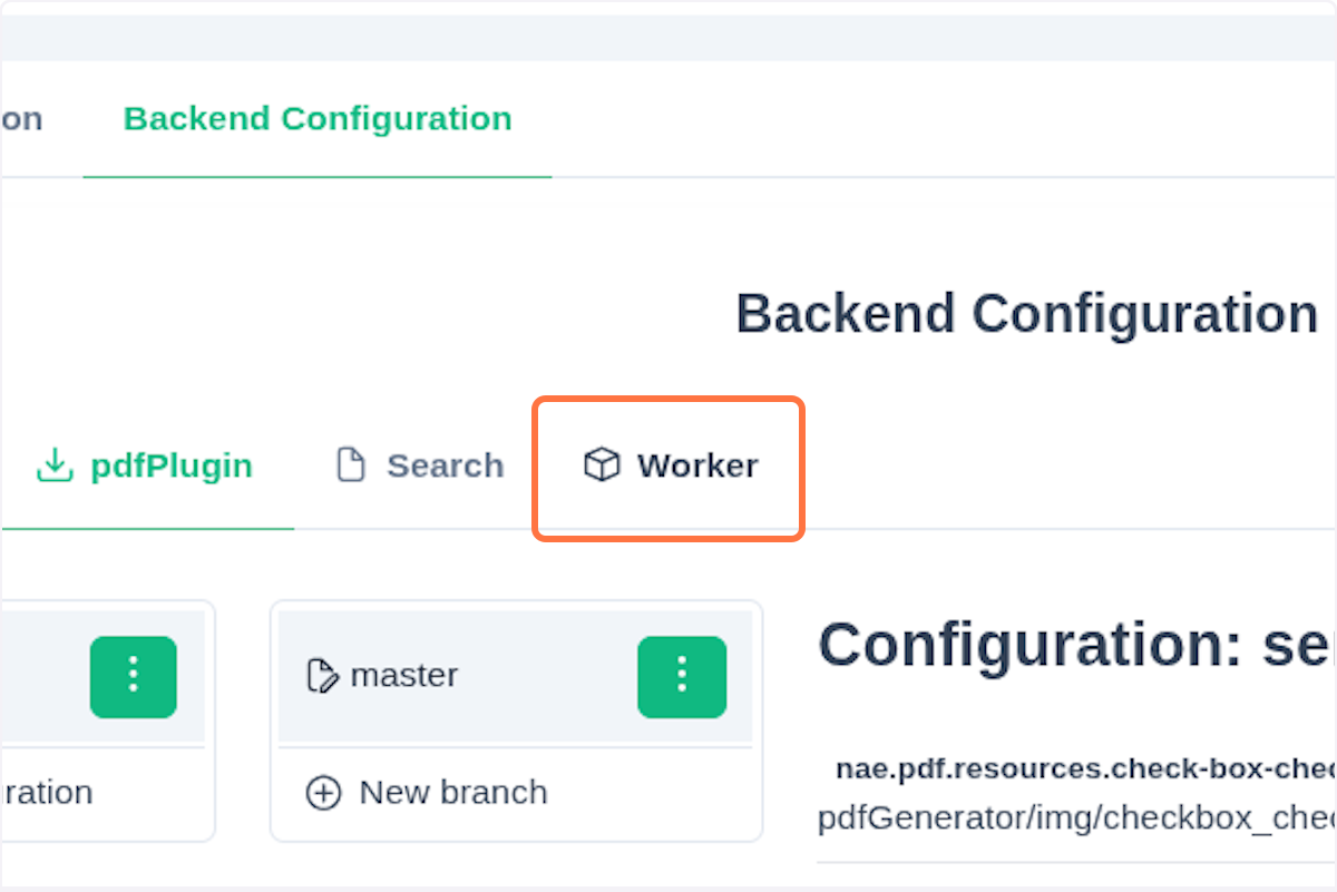 Backend worker