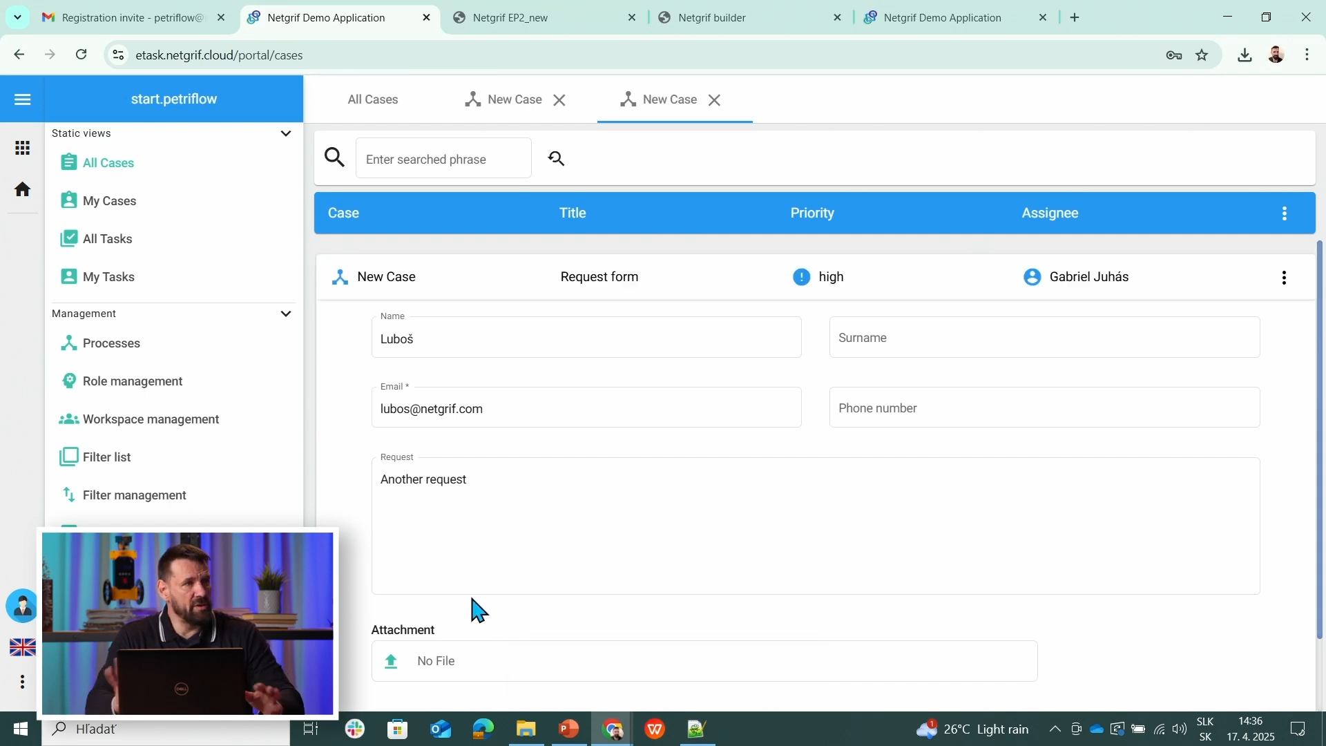 Logged user view