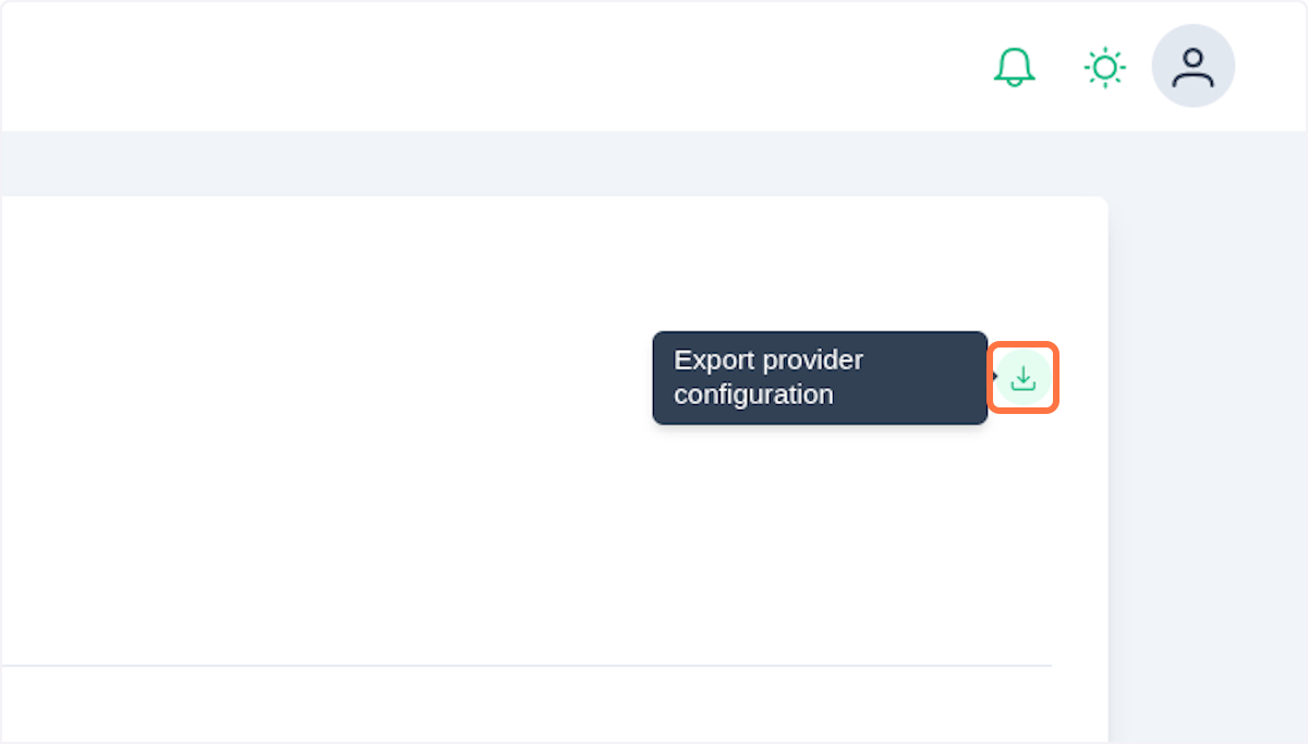 Export configuration